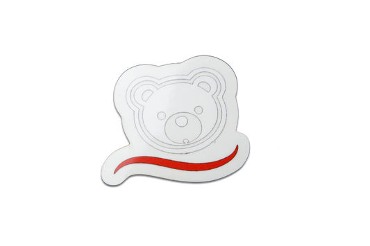 Bear Sticker | White