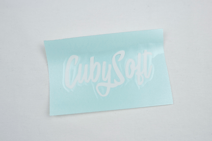 CubySoft® MASK STICKER | WHITE