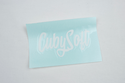 CubySoft® MASK STICKER | WHITE