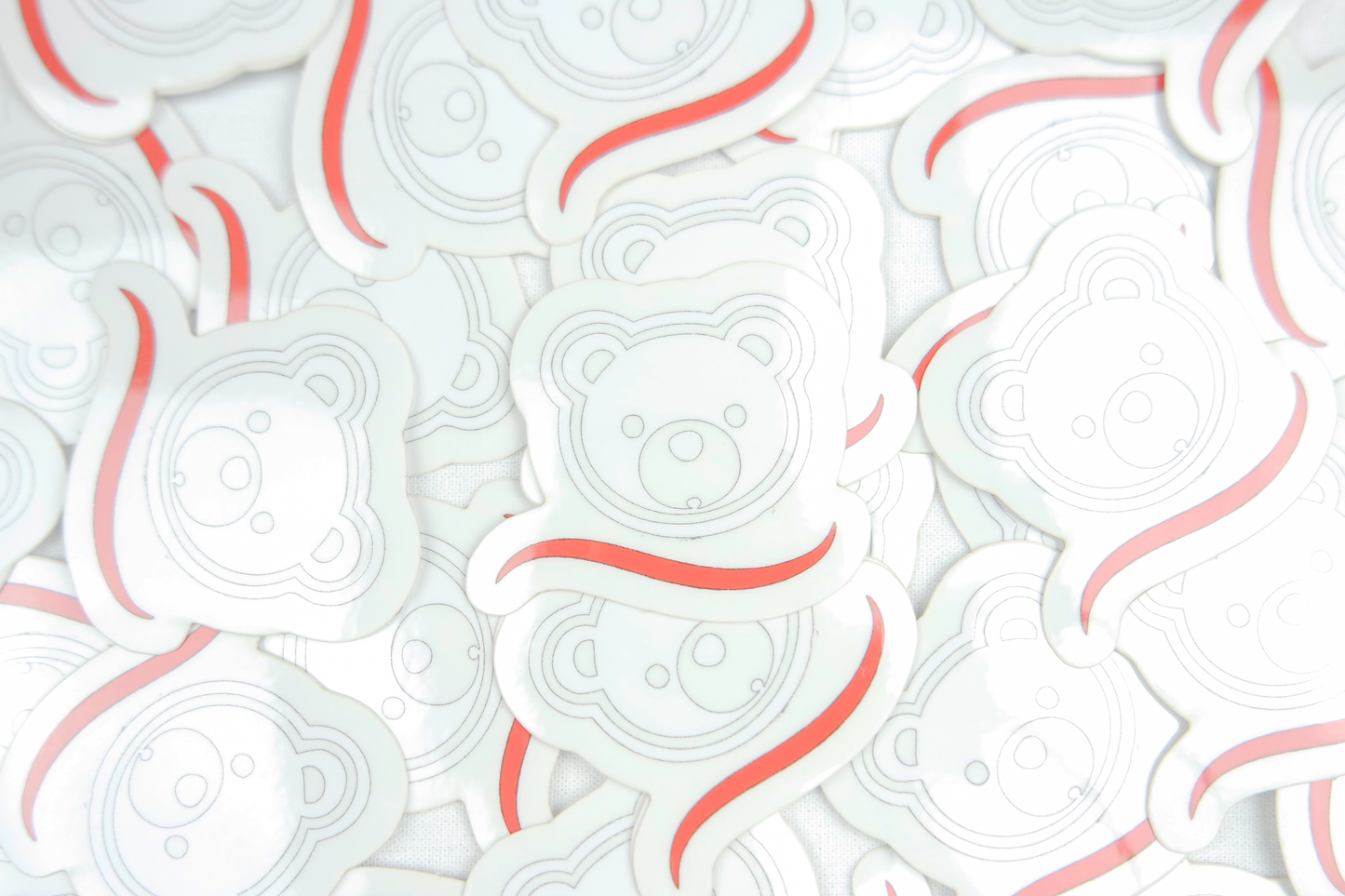 Bear Sticker | White